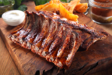 Pork Pre-Cooked Spare Ribs BBQ Marinated - 1000g (Rack)